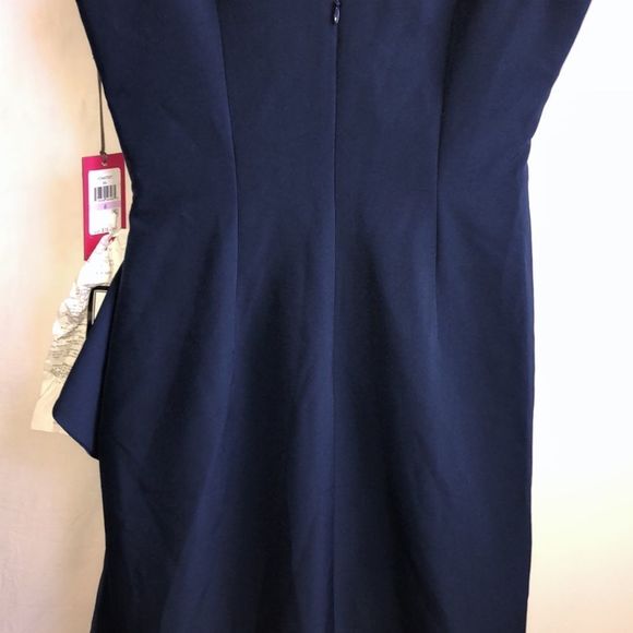 Vince Camuto Navy Blue Ruffled Formal Gown | Dress NWT - Picture 8 of 10